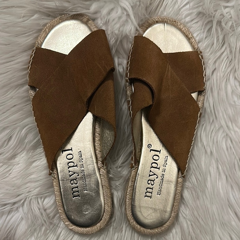 Women's Maypol Brown Slide Sandals